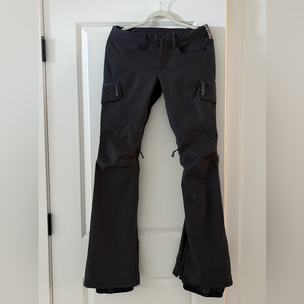 Burton Gray Flared Cargo Snow Pants